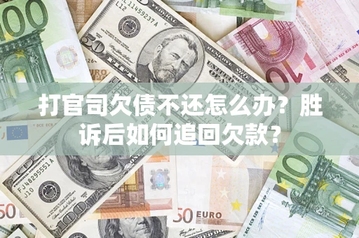 济南打官司欠债不还怎么办？胜诉后如何追回欠款？