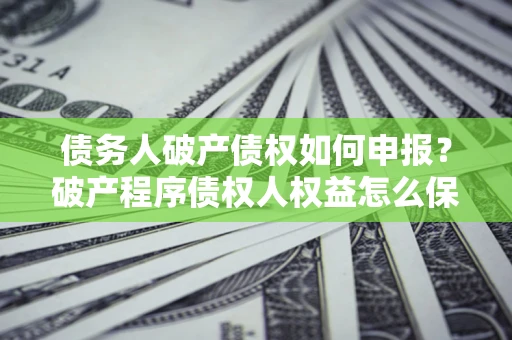 济南债务人破产债权如何申报？破产程序债权人权益怎么保障？