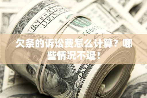 济南欠条的诉讼费怎么计算？哪些情况不退！