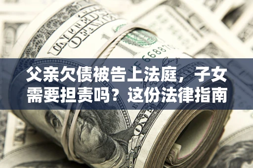 济南父亲欠债被告上法庭，子女需要担责吗？这份法律指南必须看完