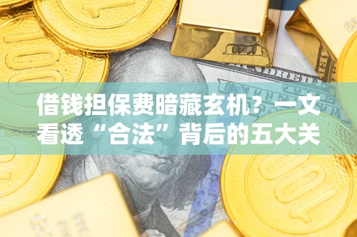 济南借钱担保费暗藏玄机？一文看透“合法”背后的五大关键陷阱
