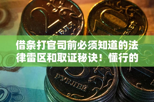 济南借条打官司前必须知道的法律雷区和取证秘诀！懂行的人已经留好这些证据