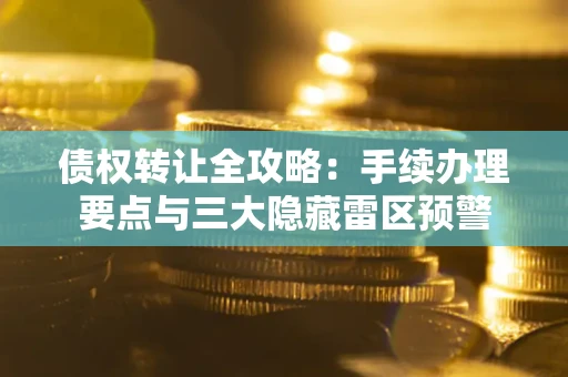济南债权转让全攻略：手续办理要点与三大隐藏雷区预警