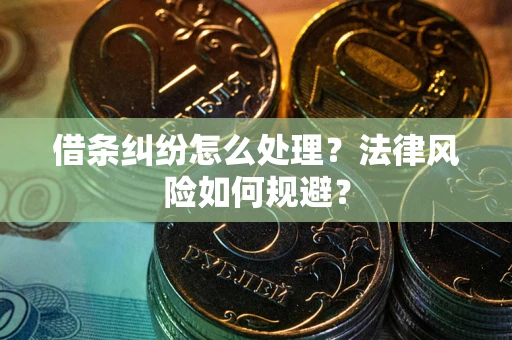 济南借条纠纷怎么处理？法律风险如何规避？