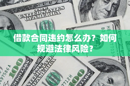 济南借款合同违约怎么办？如何规避法律风险？